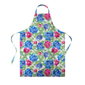 Фартук 3D с принтом Floral Pattern в городе Новоалтайск, 100% полиэстер | общий размер — 65 х 85 см, ширина нагрудника — 26 см, горловина — 53 см, длина завязок — 54 см, общий обхват в поясе — 173 см. Принт на завязках и на горловине наносится с двух сторон, на основной части фартука — только с внешней стороны | floral | floral pattern | flower | flowers | flowers pattern | pattern | листья | патерн | паттерн | рисунок | цветки | цветочки | цветочная клумба | цветочный паттерн | цветы | цветы фон