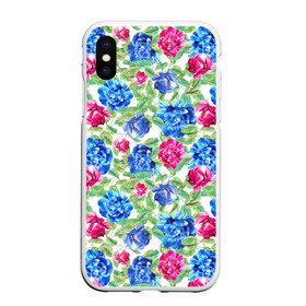 Чехол для iPhone XS Max матовый с принтом Floral Pattern в городе Новоалтайск, Силикон | Область печати: задняя сторона чехла, без боковых панелей | floral | floral pattern | flower | flowers | flowers pattern | pattern | листья | патерн | паттерн | рисунок | цветки | цветочки | цветочная клумба | цветочный паттерн | цветы | цветы фон