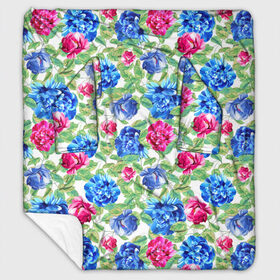 Плед с рукавами с принтом Floral Pattern в городе Новоалтайск, 100% полиэстер | Закругленные углы, все края обработаны. Ткань не мнется и не растягивается. Размер 170*145 | floral | floral pattern | flower | flowers | flowers pattern | pattern | листья | патерн | паттерн | рисунок | цветки | цветочки | цветочная клумба | цветочный паттерн | цветы | цветы фон