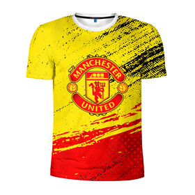 Мужская футболка 3D спортивная с принтом MANCHESTER UNITED. в городе Новоалтайск, 100% полиэстер с улучшенными характеристиками | приталенный силуэт, круглая горловина, широкие плечи, сужается к линии бедра | fc | fcmu | football | football club | manchester united | red devils | sport | красные дьяволы | манчестер юнайтед | спорт | фк | фкмю | футбол | футбольный клуб