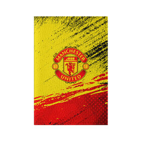 Обложка для паспорта матовая кожа с принтом MANCHESTER UNITED. в городе Новоалтайск, натуральная матовая кожа | размер 19,3 х 13,7 см; прозрачные пластиковые крепления | fc | fcmu | football | football club | manchester united | red devils | sport | красные дьяволы | манчестер юнайтед | спорт | фк | фкмю | футбол | футбольный клуб