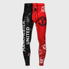 Мужские тайтсы 3D с принтом MANCHESTER UNITED. в городе Новоалтайск,  |  | Тематика изображения на принте: fc | fcmu | football | football club | manchester united | red devils | sport | красные дьяволы | манчестер юнайтед | спорт | фк | фкмю | футбол | футбольный клуб