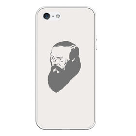 Чехол для iPhone 5/5S матовый с принтом Достоевский Федор Михайлович в городе Новоалтайск, Силикон | Область печати: задняя сторона чехла, без боковых панелей | Тематика изображения на принте: бесы | блок | бродский | гоголь | гюго | достоевский | интеллектуал | история | кафка | книги | книголюб | культура | литература | личность | маяковский | писатели | поэты | прозаик | пушкин