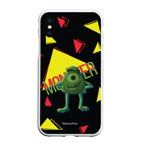 Чехол для iPhone XS Max матовый с принтом Monster в городе Новоалтайск, Силикон | Область печати: задняя сторона чехла, без боковых панелей | mike wazowski | monsters inc. | monsters university | корпорация монстров | майк вазовски | монстр | университет монстров