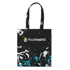 Сумка 3D повседневная с принтом REAL MADRID. в городе Новоалтайск, 100% полиэстер | Плотность: 200 г/м2; Размер: 34×35 см; Высота лямок: 30 см | fc | football | football club | real madrid | sport | реал мадрид | спорт | спортивные | униформа | фирменные цвета | фк | футбол | футбольный клуб