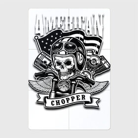 Магнитный плакат 2Х3 с принтом American chopper в городе Новоалтайск, Полимерный материал с магнитным слоем | 6 деталей размером 9*9 см | flag | helmet | motorcycle | skull | usa | wings | крылья | мотоцикл | очки | сша | флаг | череп | шлем