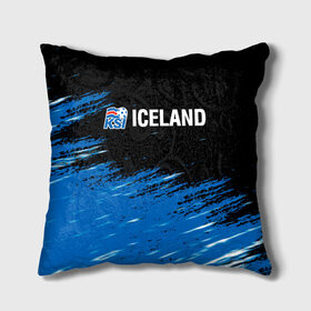 Подушка 3D с принтом KSI ICELAND. в городе Новоалтайск, наволочка – 100% полиэстер, наполнитель – холлофайбер (легкий наполнитель, не вызывает аллергию). | состоит из подушки и наволочки. Наволочка на молнии, легко снимается для стирки | 2019 | 2020 | fc | football | iceland | ksi | sport | исландия | кси | сборная исландии | спорт | спортивные | униформа | фирменные цвета | фк | футбол | футбольный клуб