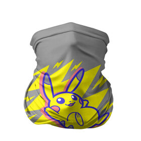 Бандана-труба 3D с принтом Pikachu Pika Pika в городе Новоалтайск, 100% полиэстер, ткань с особыми свойствами — Activecool | плотность 150‒180 г/м2; хорошо тянется, но сохраняет форму | pika | pikachu | аниме | детская | детям | игры | молния | мышка | мышь | пика | пикачу | покемон | покемоны