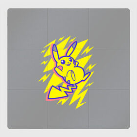 Магнитный плакат 3Х3 с принтом Pikachu Pika Pika в городе Новоалтайск, Полимерный материал с магнитным слоем | 9 деталей размером 9*9 см | pika | pikachu | аниме | детская | детям | игры | молния | мышка | мышь | пика | пикачу | покемон | покемоны
