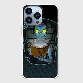 Чехол для iPhone 13 Pro с принтом Робот и книга Гуманности в городе Новоалтайск,  |  | books | cyber | cyberpunk | cyborg | futurepunk | humanity | noir | reading | robots | war | андроид | война | гуманность | киберпанк | киборг | книга | конец света | конец человечества | литература | люди | на злобу дня | нуар | познание