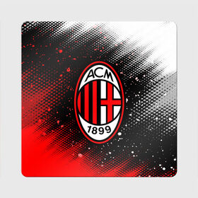 Магнит виниловый Квадрат с принтом AC MILAN / МИЛАН в городе Новоалтайск, полимерный материал с магнитным слоем | размер 9*9 см, закругленные углы | Тематика изображения на принте: ac | ac milan | acm | football | logo | milan | sport | клуб | лого | логотип | логотипы | милан | символ | символы | спорт | форма | футбол | футбольная | футбольный