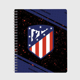 Тетрадь с принтом ATLETICO MADRID Атлетико в городе Новоалтайск, 100% бумага | 48 листов, плотность листов — 60 г/м2, плотность картонной обложки — 250 г/м2. Листы скреплены сбоку удобной пружинной спиралью. Уголки страниц и обложки скругленные. Цвет линий — светло-серый
 | Тематика изображения на принте: atletico | club | footbal | logo | madrid | атлетико | знак | клуб | логотип | логотипы | мадрид | символ | символы | форма | футбол | футбольная | футбольный