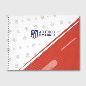 Альбом для рисования с принтом ATLETICO MADRID Атлетико в городе Новоалтайск, 100% бумага
 | матовая бумага, плотность 200 мг. | Тематика изображения на принте: atletico | club | footbal | logo | madrid | атлетико | знак | клуб | логотип | логотипы | мадрид | символ | символы | форма | футбол | футбольная | футбольный