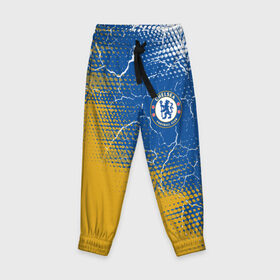Детские брюки 3D с принтом CHELSEA F.C. / ЧЕЛСИ в городе Новоалтайск, 100% полиэстер | манжеты по низу, эластичный пояс регулируется шнурком, по бокам два кармана без застежек, внутренняя часть кармана из мелкой сетки | chelsea | club | footbal | logo | знак | клуб | логотип | логотипы | символ | символы | форма | футбол | футбольная | футбольный | челси