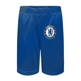 Детские спортивные шорты 3D с принтом CHELSEA F.C. / ЧЕЛСИ в городе Новоалтайск,  100% полиэстер
 | пояс оформлен широкой мягкой резинкой, ткань тянется
 | chelsea | club | footbal | logo | знак | клуб | логотип | логотипы | символ | символы | форма | футбол | футбольная | футбольный | челси