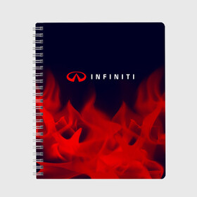 Тетрадь с принтом INFINITI Инфинити в городе Новоалтайск, 100% бумага | 48 листов, плотность листов — 60 г/м2, плотность картонной обложки — 250 г/м2. Листы скреплены сбоку удобной пружинной спиралью. Уголки страниц и обложки скругленные. Цвет линий — светло-серый
 | Тематика изображения на принте: auto | infiniti | infinity | logo | moto | nissan | symbol | авто | автомобиль | гонки | знак | инфинити | лого | логотип | логотипы | марка | машина | мото | ниссан | символ | символы