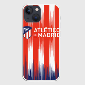 Чехол для iPhone 13 mini с принтом ATLETICO MADRID. в городе Новоалтайск,  |  | atletico madrid | fc | football | football club | sport | атлетико мадрид | испанский футбольный клуб | мадрид | спорт | уефа | униформа | фирменные цвета | фк | футбол | футбольный клуб