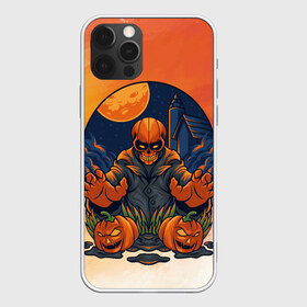 Чехол для iPhone 12 Pro Max с принтом Я иду за тобой в городе Новоалтайск, Силикон |  | арт | графика | луна | ночь | тыква | ужасы | хэллоуин