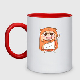 Кружка двухцветная с принтом Himouto! Umaru-chan в городе Новоалтайск, керамика | объем — 330 мл, диаметр — 80 мм. Цветная ручка и кайма сверху, в некоторых цветах — вся внутренняя часть | anime himouto | anime umaru | himoto | himouto | himouto umaru | himouto umaru chan | umaru | umaru chan | аниме | аниме умару | аниме химото | двуличная сестренка умару | умару | химото | химото умару тян