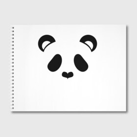 Альбом для рисования с принтом Panda в городе Новоалтайск, 100% бумага
 | матовая бумага, плотность 200 мг. | panda | животные | медведь | мишка | панда