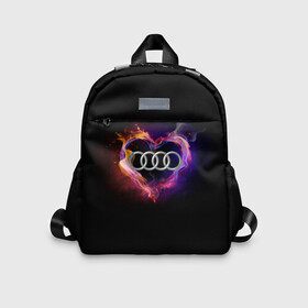 Детский рюкзак 3D с принтом Audi в городе Новоалтайск, 100% полиэстер | лямки с регулируемой длиной, сверху петелька, чтобы рюкзак можно было повесить на вешалку. Основное отделение закрывается на молнию, как и внешний карман. Внутри дополнительный карман. По бокам два дополнительных кармашка | audi | audi в сердце | audi лого | audi марка | audi эмблема | love audi | ауди | ауди значок | ауди лого | ауди чб значок | ауди эмблема | горящее сердце | значок audi | лого автомобиля | логотип audi | логотип ауди