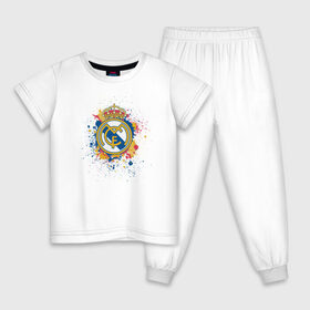 Детская пижама хлопок с принтом Real Madrid в городе Новоалтайск, 100% хлопок |  брюки и футболка прямого кроя, без карманов, на брюках мягкая резинка на поясе и по низу штанин
 | football club | futbol club | real | real madrid | real madrid club | люблю футбол | реал | реал мадрид | сантьяго бернабеу | сливочные | фанат | фк реал мадрид | форма | форма игроков | футбол | футбольный клуб