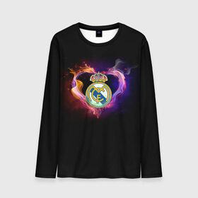 Мужской лонгслив 3D с принтом Real Madrid в городе Новоалтайск, 100% полиэстер | длинные рукава, круглый вырез горловины, полуприлегающий силуэт | football club | futbol club | real | real madrid | real madrid club | люблю футбол | реал | реал мадрид | сантьяго бернабеу | сливочные | фанат | фк реал мадрид | форма | форма игроков | футбол | футбольный клуб