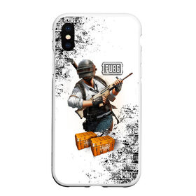 Чехол для iPhone XS Max матовый с принтом PUBG в городе Новоалтайск, Силикон | Область печати: задняя сторона чехла, без боковых панелей | battlegrounds | playerunknown s | pubg | вода | згип | игра | компьютерная игра | огонь | огонь и вода | пабг | пубг | шутер