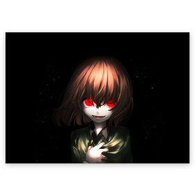 Поздравительная открытка с принтом UNDERTALE в городе Новоалтайск, 100% бумага | плотность бумаги 280 г/м2, матовая, на обратной стороне линовка и место для марки
 | sans | undertale | андертале | андертейл | гтвукефду | игра | подземная история | подземная сказка | санс | ундертале