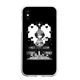 Чехол для iPhone XS Max матовый с принтом UNDERTALE в городе Новоалтайск, Силикон | Область печати: задняя сторона чехла, без боковых панелей | Тематика изображения на принте: sans | undertale | андертале | андертейл | гтвукефду | игра | подземная история | подземная сказка | санс | ундертале
