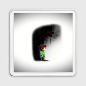 Магнит 55*55 с принтом UNDERTALE в городе Новоалтайск, Пластик | Размер: 65*65 мм; Размер печати: 55*55 мм | Тематика изображения на принте: sans | undertale | андертале | андертейл | гтвукефду | игра | подземная история | подземная сказка | санс | ундертале