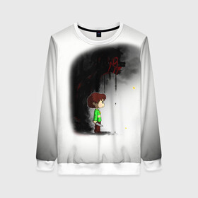 Женский свитшот 3D с принтом UNDERTALE в городе Новоалтайск, 100% полиэстер с мягким внутренним слоем | круглый вырез горловины, мягкая резинка на манжетах и поясе, свободная посадка по фигуре | sans | undertale | андертале | андертейл | гтвукефду | игра | подземная история | подземная сказка | санс | ундертале
