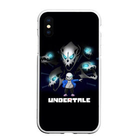 Чехол для iPhone XS Max матовый с принтом UNDERTALE в городе Новоалтайск, Силикон | Область печати: задняя сторона чехла, без боковых панелей | Тематика изображения на принте: sans | undertale | андертале | андертейл | гтвукефду | игра | подземная история | подземная сказка | санс | ундертале