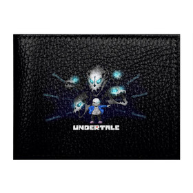 Обложка для студенческого билета с принтом UNDERTALE в городе Новоалтайск, натуральная кожа | Размер: 11*8 см; Печать на всей внешней стороне | Тематика изображения на принте: sans | undertale | андертале | андертейл | гтвукефду | игра | подземная история | подземная сказка | санс | ундертале