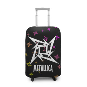 Чехол для чемодана 3D с принтом METALLICA / МЕТАЛЛИКА в городе Новоалтайск, 86% полиэфир, 14% спандекс | двустороннее нанесение принта, прорези для ручек и колес | hetfield | james | logo | metal | metalica | metallica | music | rock | star | джеймс | звезда | знак | ларс | лого | логотип | логотипы | метал | металика | металлика | музыка | рок | символ | символы | ульрих | хэтфилд