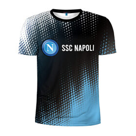 Мужская футболка 3D спортивная с принтом SSC NAPOLI / Наполи в городе Новоалтайск, 100% полиэстер с улучшенными характеристиками | приталенный силуэт, круглая горловина, широкие плечи, сужается к линии бедра | Тематика изображения на принте: 