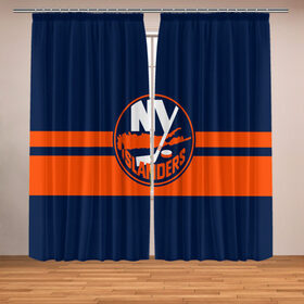 Фотошторы с принтом NY ISLANDERS NHL в городе Новоалтайск, Блэкаут (светозащита 90%) / Габардин (светозащита 40% | 2 полотна шириной по 145 см; Высота 200-300 см; Крепление: шторная лента (на крючки); | hockey | islanders | logo | new york | ny | sport | usa | исландерс | логотип | нхл | нью йорк | спорт | хоккей