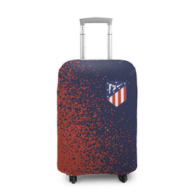 Чехол для чемодана 3D с принтом ATLETICO MADRID / Атлетико в городе Новоалтайск, 86% полиэфир, 14% спандекс | двустороннее нанесение принта, прорези для ручек и колес | 