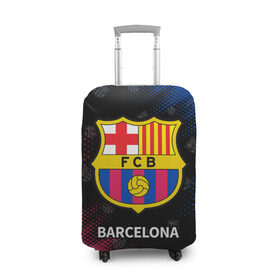 Чехол для чемодана 3D с принтом BARCELONA / БАРСЕЛОНА в городе Новоалтайск, 86% полиэфир, 14% спандекс | двустороннее нанесение принта, прорези для ручек и колес | barca | barcelona | barsa | barselona | fcb | logo | messi | барса | барселона | знак | клуб | лого | логотип | логотипы | месси | символ | символы | футбол | футбольная | футбольный