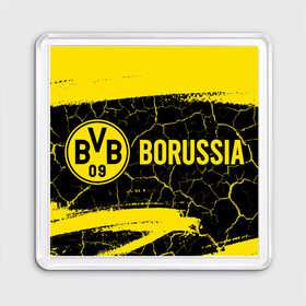 Магнит 55*55 с принтом BORUSSIA / Боруссия в городе Новоалтайск, Пластик | Размер: 65*65 мм; Размер печати: 55*55 мм | Тематика изображения на принте: borussia | club | dortmund | footbal | logo | боруссия | дортмунд | знак | клуб | логотип | логотипы | символ | символы | форма | футбол | футбольная | футбольный