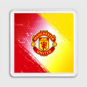 Магнит 55*55 с принтом MANCHESTER UNITED в городе Новоалтайск, Пластик | Размер: 65*65 мм; Размер печати: 55*55 мм | club | footbal | logo | manchester | united | знак | клуб | лого | логотип | логотипы | манчестер | символ | символы | форма | футбол | футбольная | футбольный | юнайтед