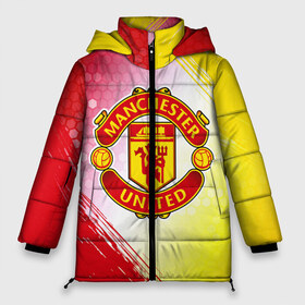 Женская зимняя куртка 3D с принтом MANCHESTER UNITED в городе Новоалтайск, верх — 100% полиэстер; подкладка — 100% полиэстер; утеплитель — 100% полиэстер | длина ниже бедра, силуэт Оверсайз. Есть воротник-стойка, отстегивающийся капюшон и ветрозащитная планка. 

Боковые карманы с листочкой на кнопках и внутренний карман на молнии | club | footbal | logo | manchester | united | знак | клуб | лого | логотип | логотипы | манчестер | символ | символы | форма | футбол | футбольная | футбольный | юнайтед