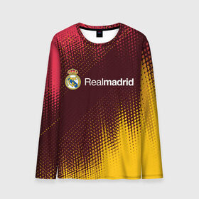 Мужской лонгслив 3D с принтом REAL MADRID / РЕАЛ МАДРИД в городе Новоалтайск, 100% полиэстер | длинные рукава, круглый вырез горловины, полуприлегающий силуэт | football | logo | madrid | real | realmadrid | sport | клуб | лого | логотип | логотипы | мадрид | реал | реалмадрид | символ | символы | спорт | форма | футбол | футбольная