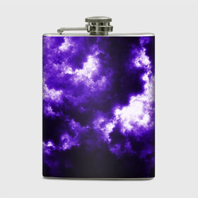 Фляга с принтом Purple Clouds в городе Новоалтайск, металлический корпус | емкость 0,22 л, размер 125 х 94 мм. Виниловая наклейка запечатывается полностью | abstraction | clouds | glow | light | purple | purple clouds | texture | абстракция | облака | свет | свечение | текстура | фиолетовые тучи | фиолетовый