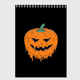 Скетчбук с принтом Halloween в городе Новоалтайск, 100% бумага
 | 48 листов, плотность листов — 100 г/м2, плотность картонной обложки — 250 г/м2. Листы скреплены сверху удобной пружинной спиралью | cat | ghost | halloween | monster | skull | zombie | зомби | кладбище | кот | кошка | летучая | монстр | монстры | мышь | приведение | приведения | призрак | призраки | тыква | хэллоуин | череп