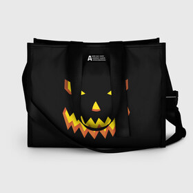 Сумка-шоппер 3D с принтом Halloween в городе Новоалтайск, 100% полиэстер | застегивается на металлическую кнопку; внутренний карман застегивается на молнию. Стенки укреплены специальным мягким материалом, чтобы защитить содержимое от несильных ударов
 | cat | ghost | halloween | monster | skull | zombie | зомби | кладбище | кот | кошка | летучая | монстр | монстры | мышь | приведение | приведения | призрак | призраки | тыква | хэллоуин | череп