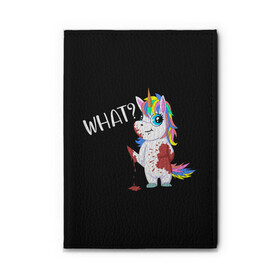Обложка для автодокументов с принтом What Unicorn в городе Новоалтайск, натуральная кожа |  размер 19,9*13 см; внутри 4 больших “конверта” для документов и один маленький отдел — туда идеально встанут права | Тематика изображения на принте: cat | halloween | rainbow | unicorn | what | единорог | единорожек | кот | нож | пушистый | радуга | радужный | хэллоуин | что