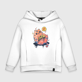 Детское худи Oversize хлопок с принтом Cat Loves Pizza в городе Новоалтайск, френч-терри — 70% хлопок, 30% полиэстер. Мягкий теплый начес внутри —100% хлопок | боковые карманы, эластичные манжеты и нижняя кромка, капюшон на магнитной кнопке | Тематика изображения на принте: art | cat | food | heart | pizza | арт | еда | кот | котик | кошка | пицца | сердечко