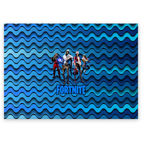 Поздравительная открытка с принтом FORTNITE / ФОРТНАЙТ TEAM в городе Новоалтайск, 100% бумага | плотность бумаги 280 г/м2, матовая, на обратной стороне линовка и место для марки
 | 2019 | battle royale | chapter 2 | epic games | fortnite | game | season x | zombie | зомби | фортнайт