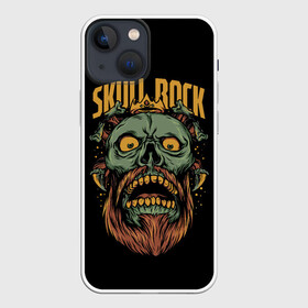 Чехол для iPhone 13 mini с принтом Skull Rock в городе Новоалтайск,  |  | art | beard | eyes | music | rock | skull | teeth | арт | борода | глаза | зубы | музыка | рок | череп